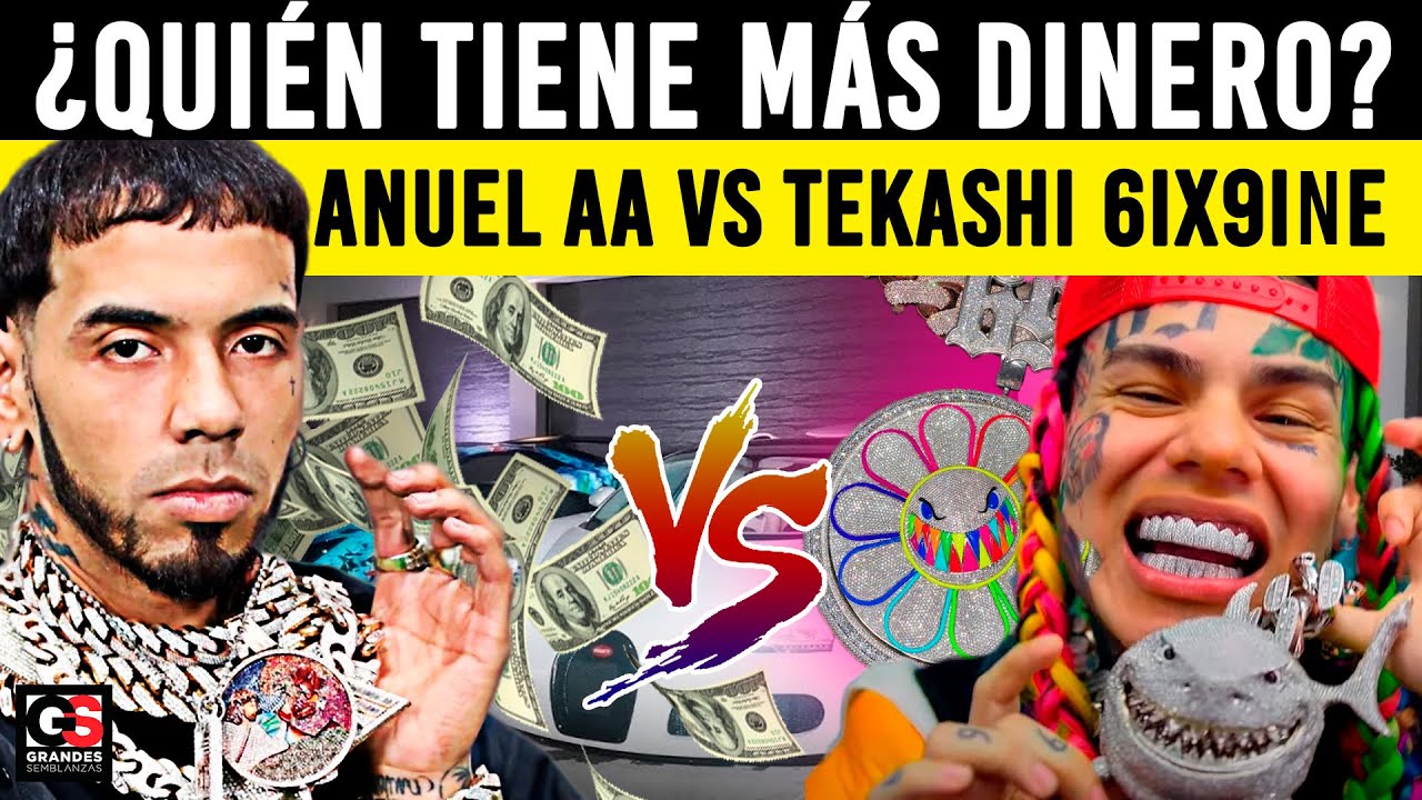 comparativa de fortunas quien tiene mas plata tekashi o anuel